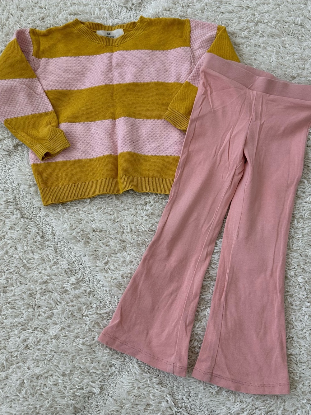 H&M Pink Striped Set